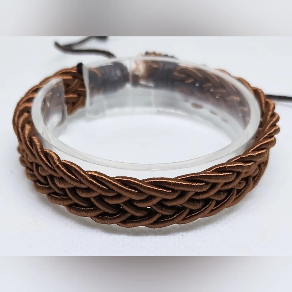 Men's‎ Bracelet Braided Brown Jewelry New f97